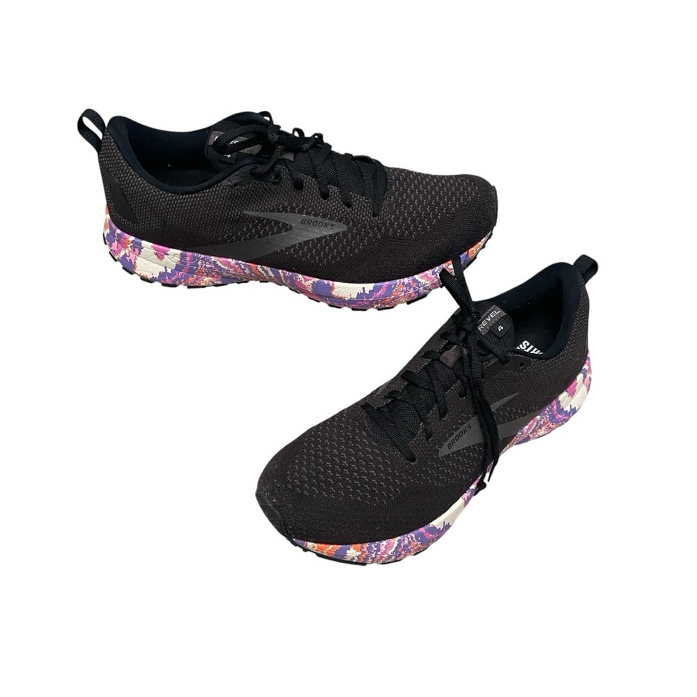 Brooks Revel 4 Black Purple Running Walking Athletic Sneakers Mens Size 12